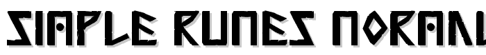 Simple Runes Normal font